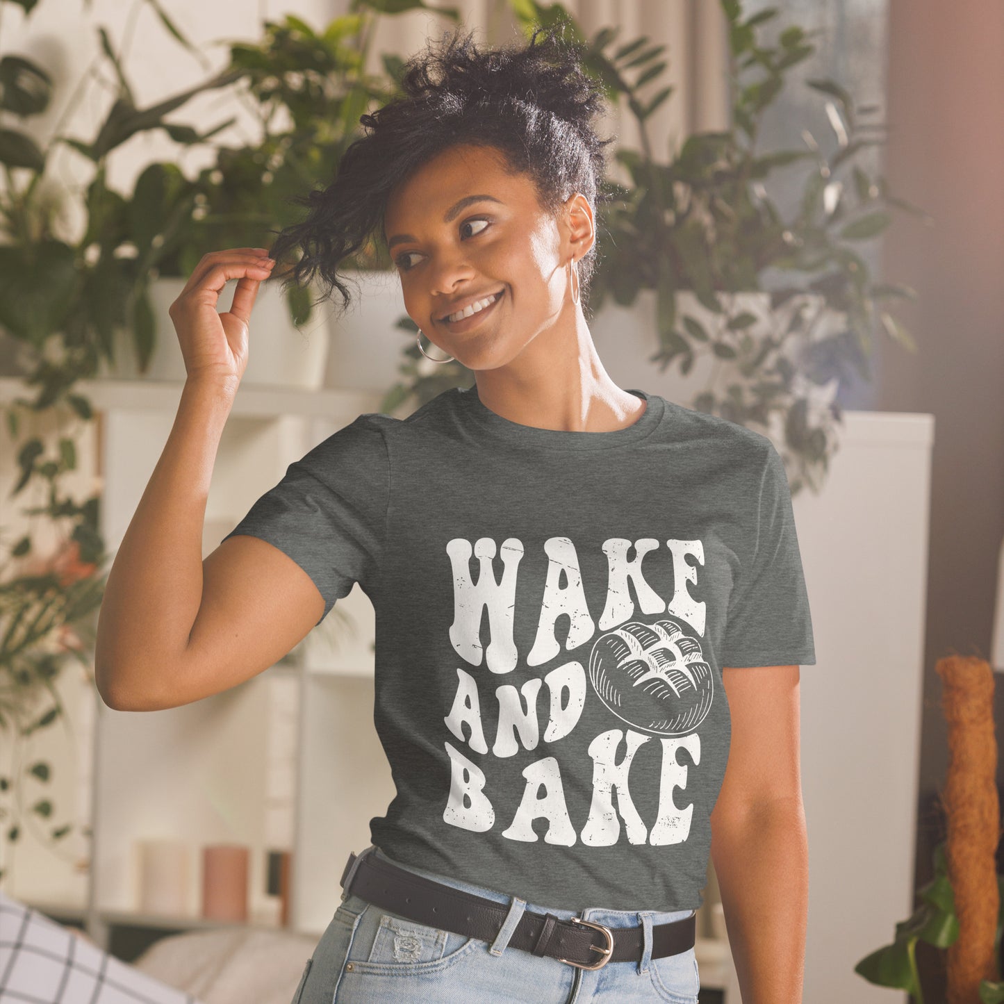 Wake and Bake Short-Sleeve Unisex T-Shirt