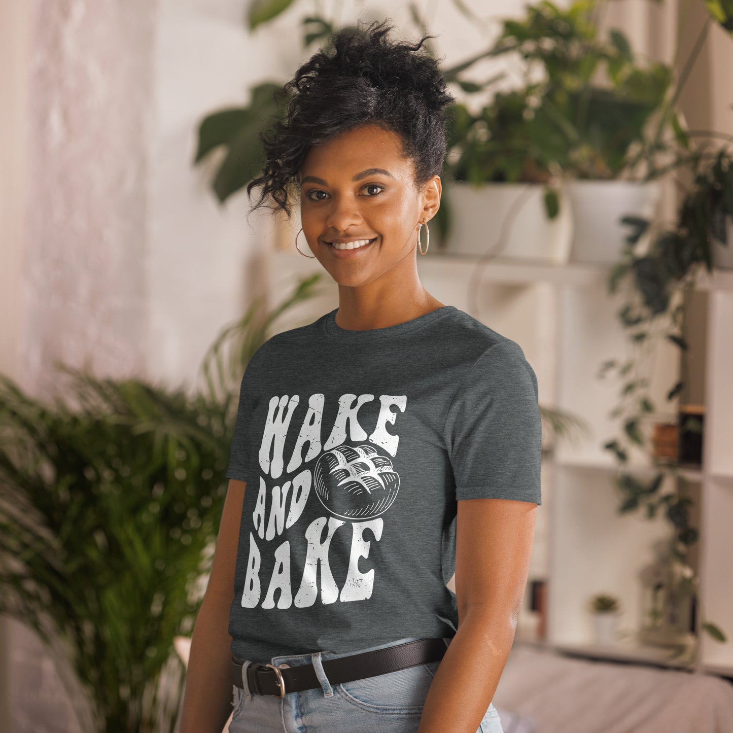 Wake and Bake Short-Sleeve Unisex T-Shirt