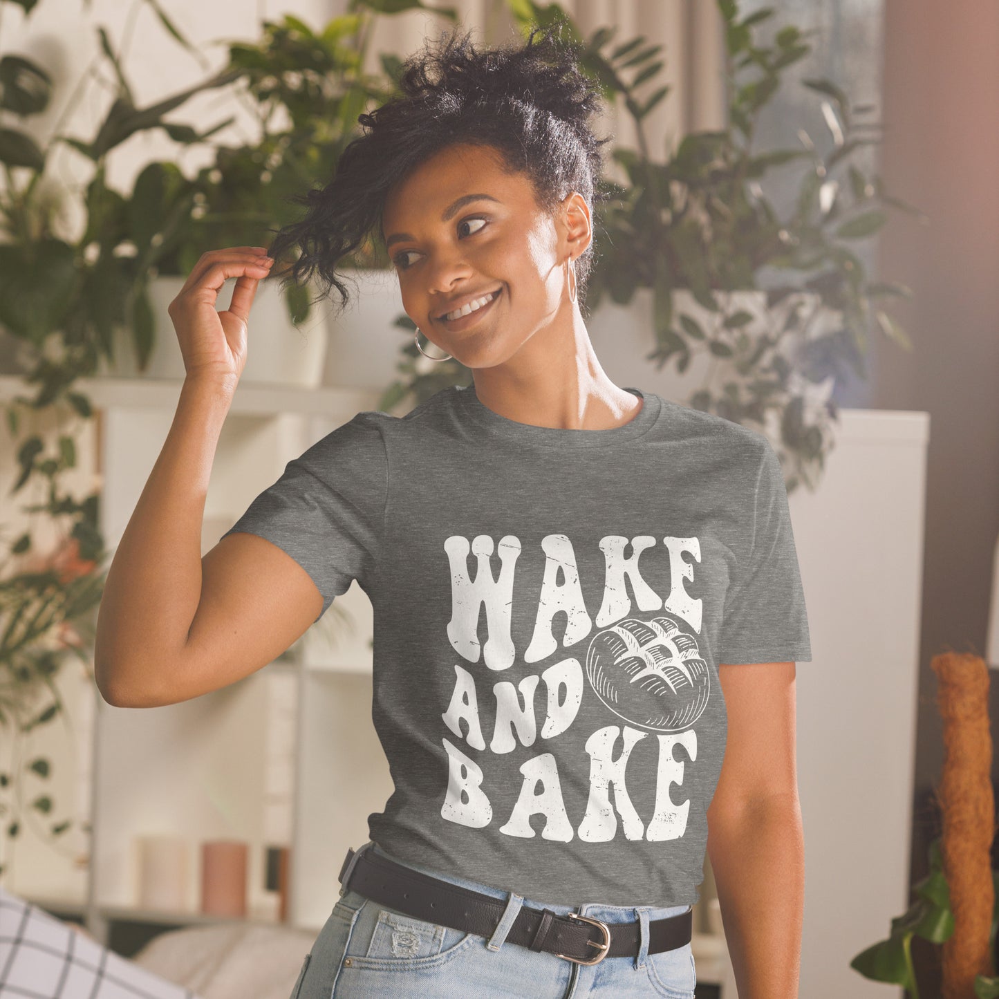 Wake and Bake Short-Sleeve Unisex T-Shirt