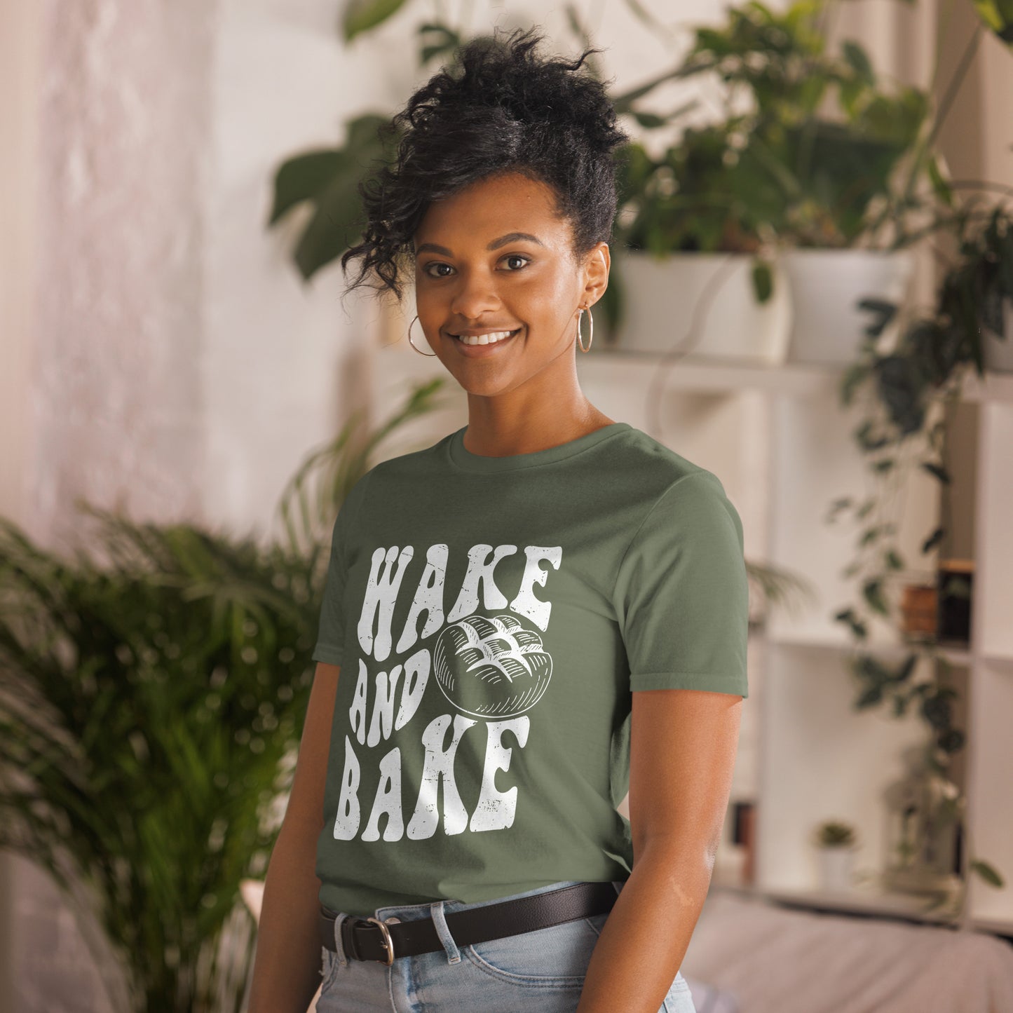 Wake and Bake Short-Sleeve Unisex T-Shirt