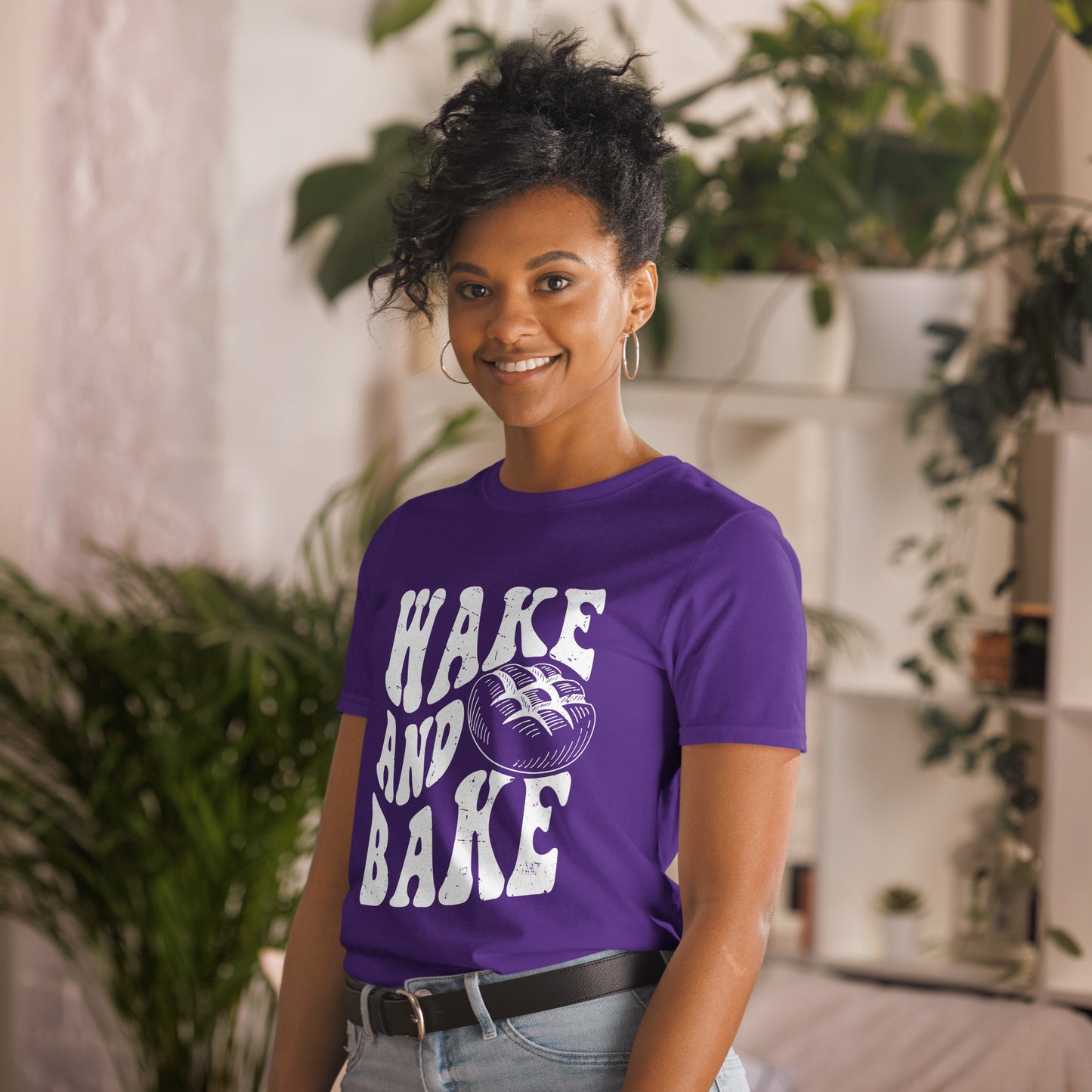 Wake and Bake Short-Sleeve Unisex T-Shirt