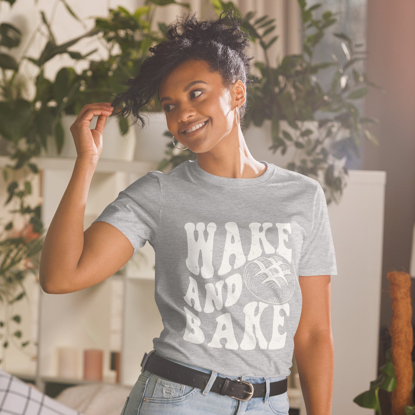 Wake and Bake Short-Sleeve Unisex T-Shirt